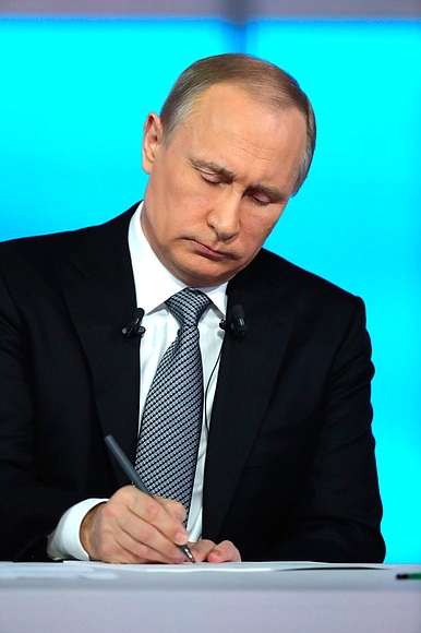 Прямая линия с Владимиром Путиным