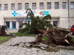 4 области Болгарии пострадали от ураганного ветра