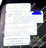 Просочились изображения планшета Intel Medfield