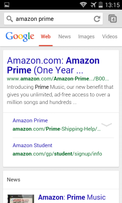 Google тестирует информационные карточки сайтов и заголовки большего размера в мобильной выдаче