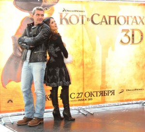 Сальме Хайек и Антонио Бандерасу приехали в Москву